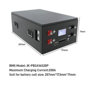 Μπαταρία LiFePO4 (315Ah, 51,2V, ~16kWh) με JK BMS 200Α