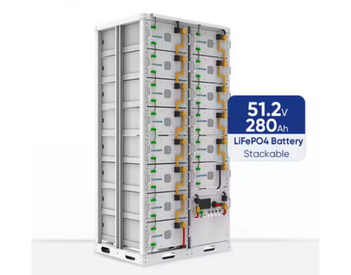 Φωτοβολταϊκό σύστημα για επιχειρήσεις με Inverter DEYE hybrid 80 KW ,  μπαταρίες LiFePo4  200 KW , 144  Bifacial panels 700 watt