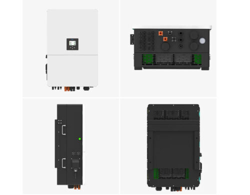 Φωτοβολταϊκό σύστημα για επιχειρήσεις με Inverter DEYE hybrid 80 KW ,  μπαταρίες LiFePo4  200 KW , 144  Bifacial panels 700 watt