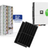 Φωτοβολταϊκό σύστημα για επιχειρήσεις με Inverter DEYE hybrid 80 KW ,  μπαταρίες LiFePo4  200 KW , 144  Bifacial panels 700 watt