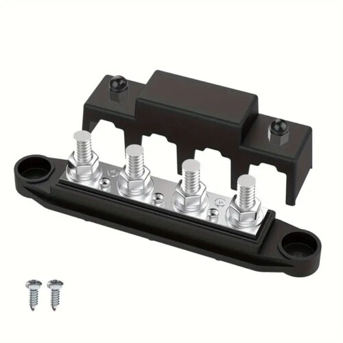 2 X BusBar 300A , μπάρες με αντοχή τουλάχιστον 15KW (μαύρη + κόκκινη)