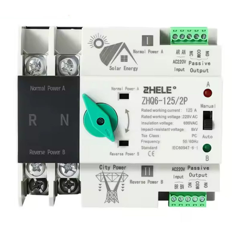 ATS 100A 2P din rail