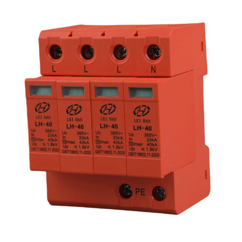 Αντικεραυνικό AC SPD 4P 400V 40kA Τριφασικός Απαγωγός Υπερτάσεων