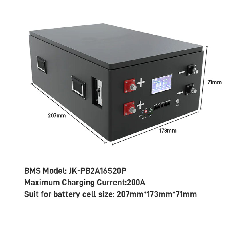 LiFePO4 16kWh μπαταρία λιθίου 315Ah JK BMS 200A