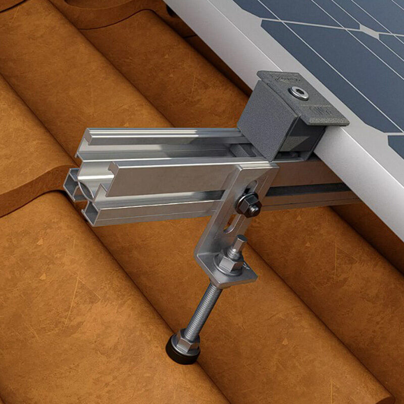 Ανοξείδωτο ντιζοστρίφωνο M10x300 για βάσεις φωτοβολταϊκών ντιζοστρίφωνο M10x300 με παξιμάδια ασφαλείας και λάστιχο EPDM